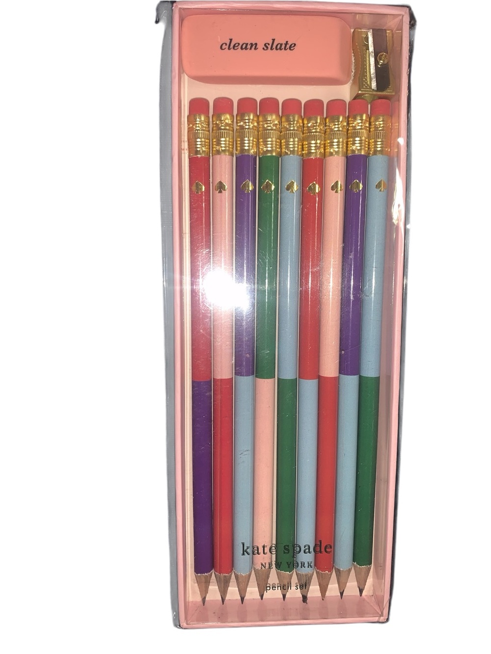 Kate Spade  New York clean Slate color block pencil set